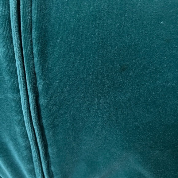 Bechamel Teal Velour Zipper Jacket L - Picture 12 of 16